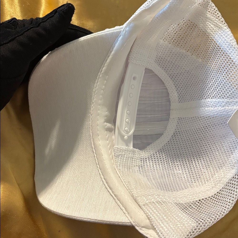 White Rhinestone Cap - Picture 2 of 2